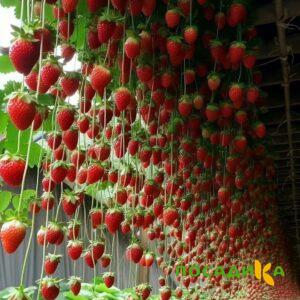 Клубника ампельная Анастасия купить по цене от 370р. в интернет-магазине «Посадика» с доставкой почтой в в Кохмае и по всей России – [изображение №1].